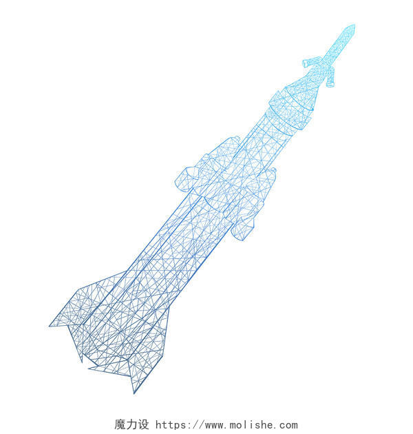 航天火箭科技png素材卡通航天日插画